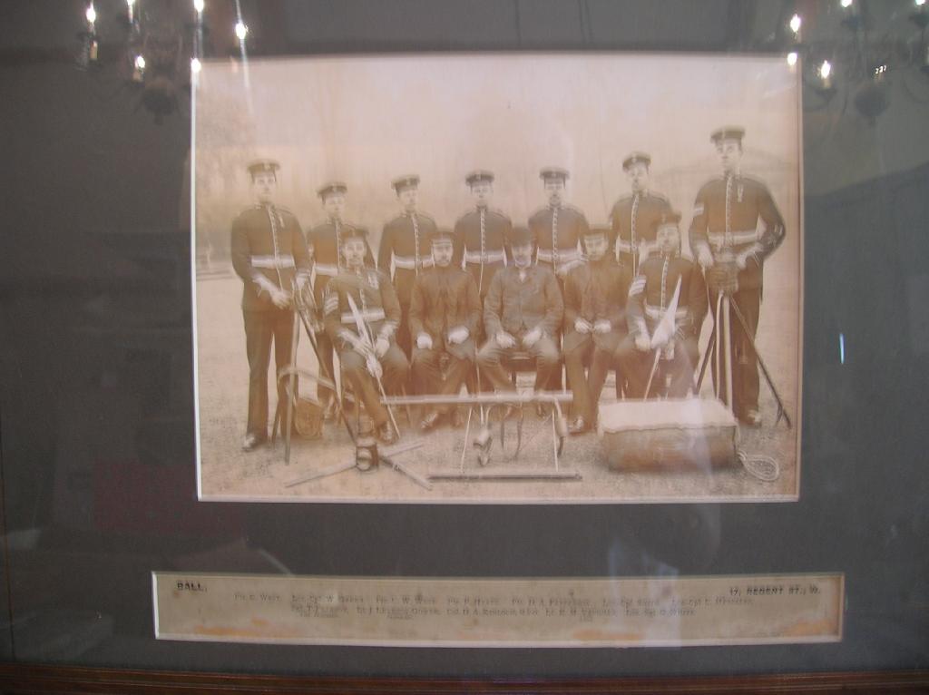 Appraisal: A framed photograph of the Signallers of the st Battalion