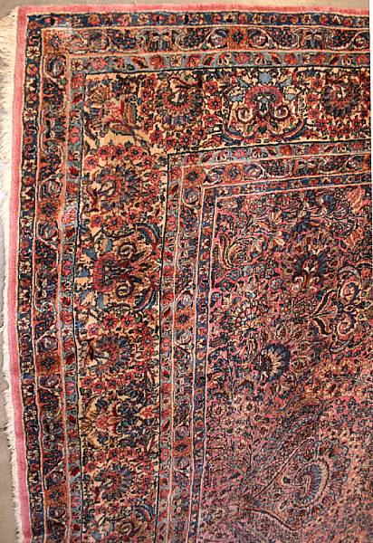 Appraisal: A Kerman carpet South Central Persia circa size approximately ft