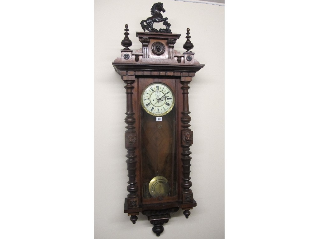 Appraisal: Gustav Becker Vienna wall clock