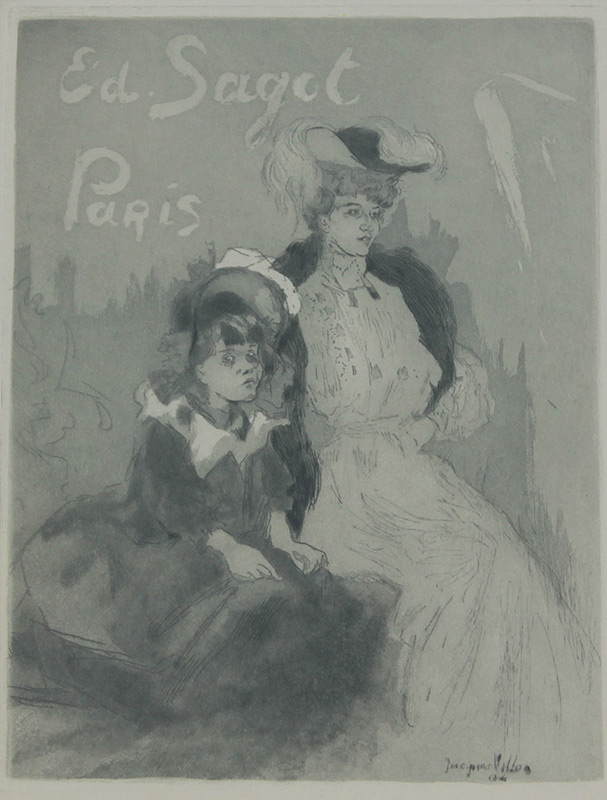 Appraisal: VILLON Jacques French - ''Ed Sagot Paris'' Etching and Aquatint