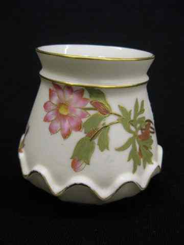 Appraisal: Royal Worcester Porcelain Vase handpainted floral gold - '' excellent