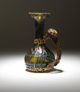 Appraisal: A small Art Nouveau art glass ewer Pallme Early th