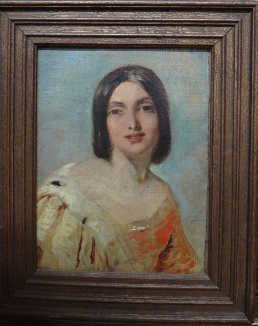 Appraisal: Follower of Abraham Soloman Portrait of a lady oil on