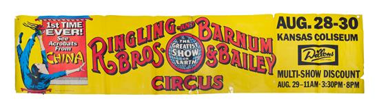 Appraisal: Sale Lot CIRCUS RINGLING BROTHERS AND BARNUM BAILEY Poster Chinese