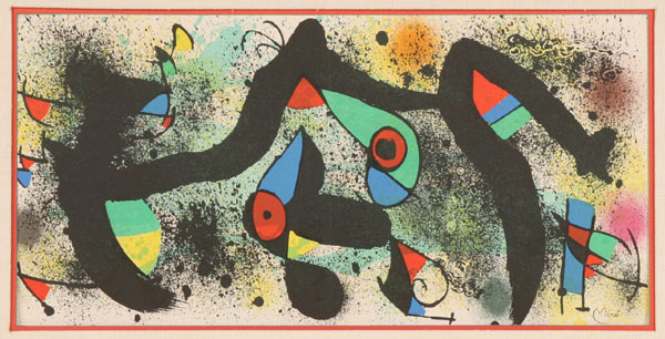 Appraisal: Joan Miro Spanish - Ceramique Color lithograph Signed in the