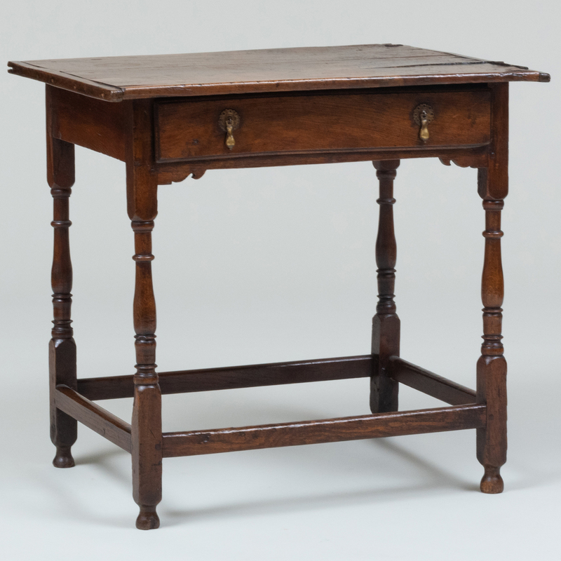 Appraisal: CHARLES II RUSTIC OAK TABLE x x in Condition Expected