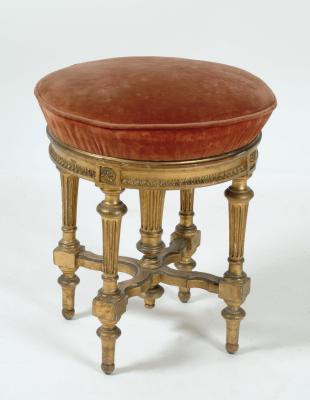 Appraisal: A VICTORIAN GILT WOOD DRESSING STOOL by Howard Son London