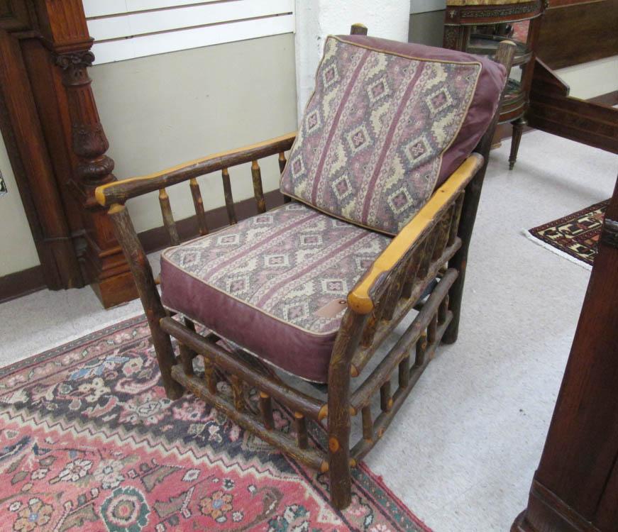 Appraisal: OLD HICKORY GROVE PARK LOUNGE CHAIR Old Hickory Furniture Co