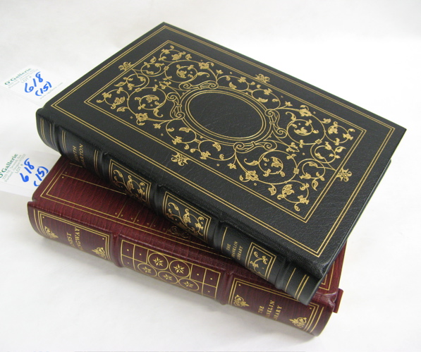 Appraisal: FIFTEEN LEATHER BOUND BOOKS each with gilt stamped covers and