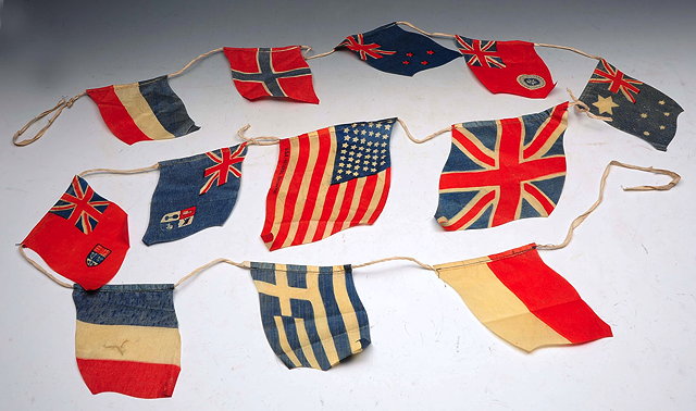 Appraisal: A STRING OF BUNTING perhaps just Post First World War