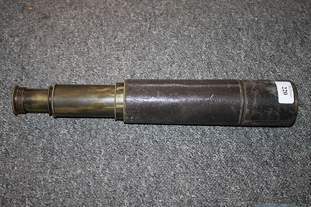 Appraisal: A TH CENTURY FIVE DRAW TELESCOPE by J H Steward