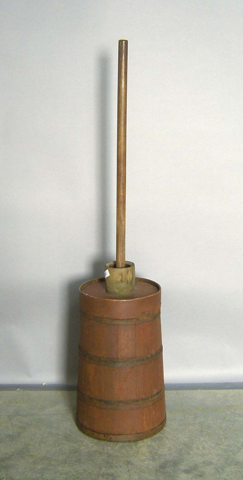 Appraisal: Painted butter churn th c