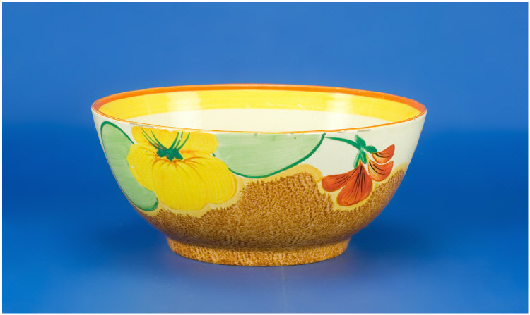 Appraisal: Clarice Cliff Bowl C Nasturtium design Bizarre Range inches diameter