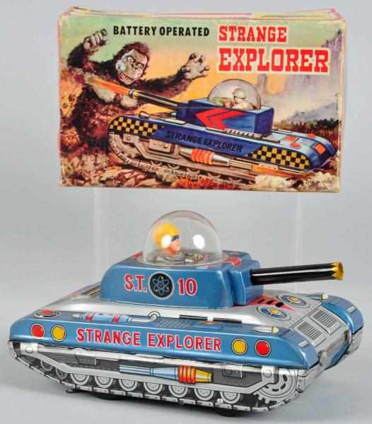 Appraisal: Tin Litho Strange Explorer Battery-Operated Toy Description Japanese Made by