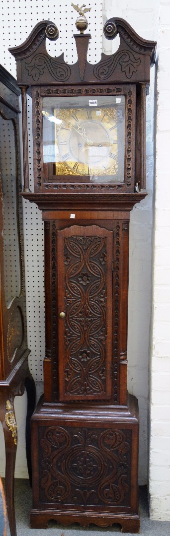 Appraisal: An eight day longcase clock th century the square dial