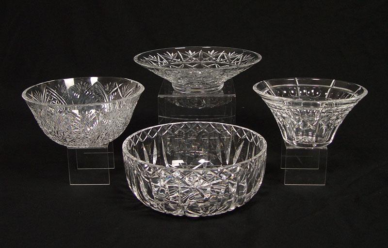 Appraisal: GROUP OF WATERFORD CRYSTAL SERVING BOWLS - '' Dia