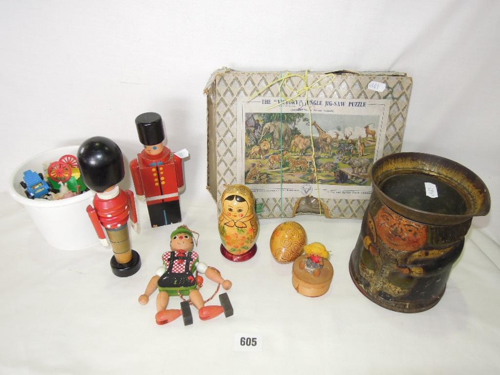 Appraisal: A collection of children's toys including a model McDougal's farm