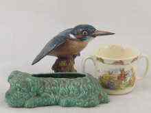 Appraisal: A Beswick kingfisher with original foil label ht cm together