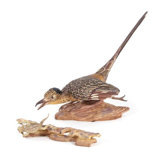 Appraisal: Boehm Road Runner with Lizard H W pcs Provenance Deaccessioned