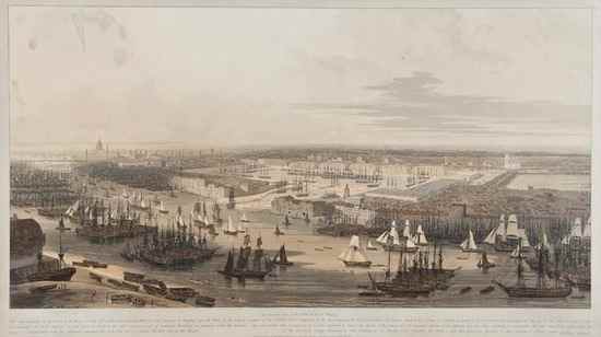 Appraisal: William Daniell - An Elevated View of New Dock in