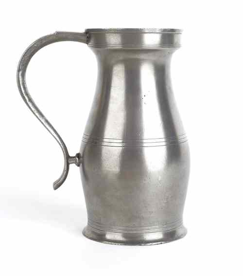 Appraisal: New York pewter measure bearing the touch of Boardman Hart