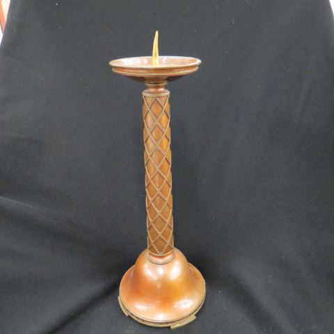 Appraisal: G Thomasen Arts Crafts Candlestick copper brass special piece signed