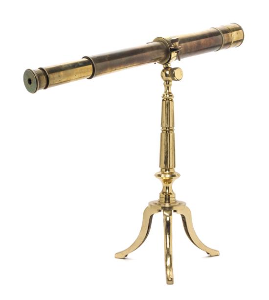 Appraisal: Sale Lot An English Brass Four-Drawer Telescope c w dixey