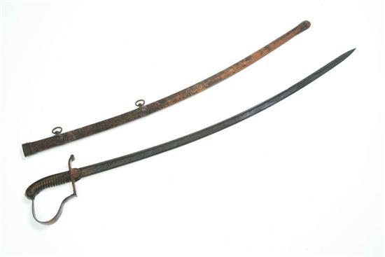 Appraisal: SWORD European probably Germany th century Engraved blade with gilt