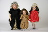 Appraisal: DOLLS - Lot of three including a German bisque swivel