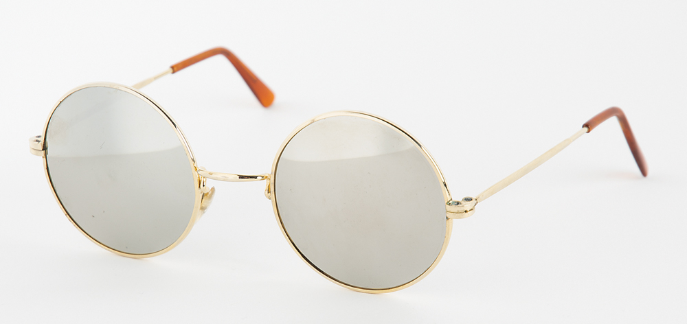 Appraisal: Prince-designed sunglasses from Purple Rain Pair of original gold-framed mirrored