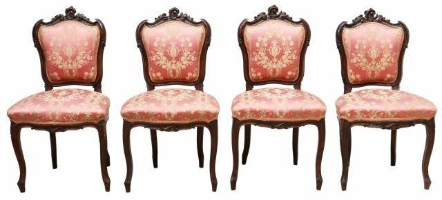 Appraisal: lot of Italian Louis XV style chairs early th c