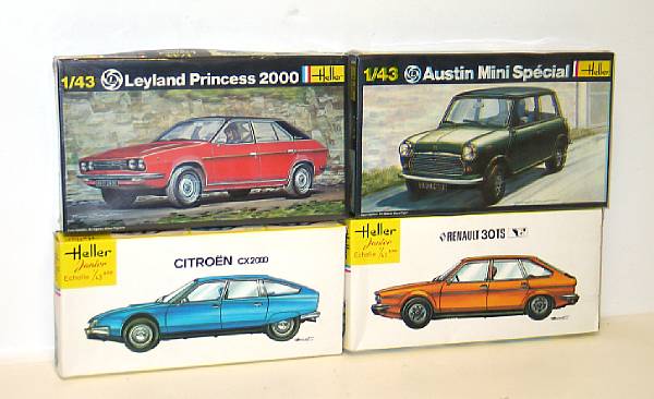 Appraisal: Heller model kits Lot of European scaled model cars by