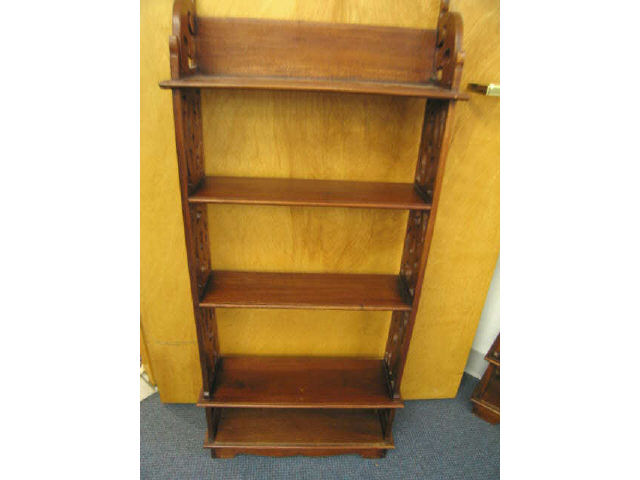 Appraisal: Mahogany Shelf Unit Five Tier