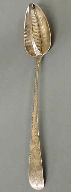 Appraisal: Dublin Ireland silver giblet spoon probably James Scott or John