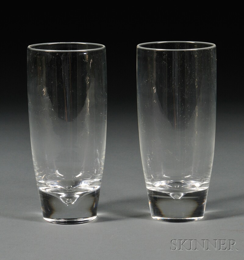 Appraisal: Twelve Steuben Highball Glasses Corning New York mid- th century