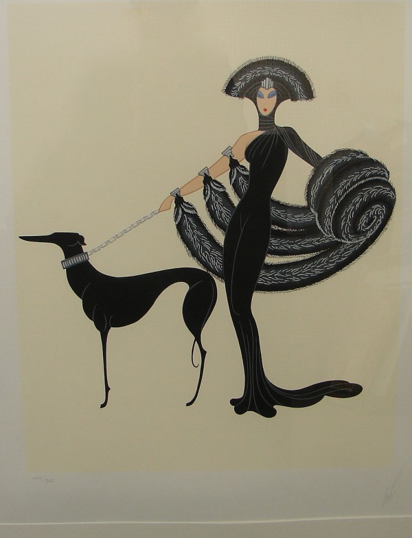 Appraisal: Symphony in Black serigraph x signed in pencil at bottom