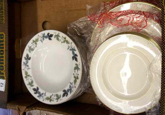 Appraisal: Tray comprising Royal Doulton Matinee Dinner Plates and Side Plates