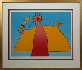 Appraisal: Peter Max - Rising Sun th c lithograph pencil numbered