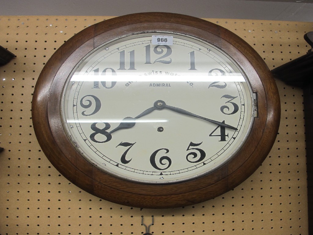 Appraisal: Late Victorian circular wall clock named to dial Anglo Swiss