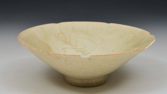 Appraisal: A CHINESE DING WARE BOWL with inner moulded decoration under