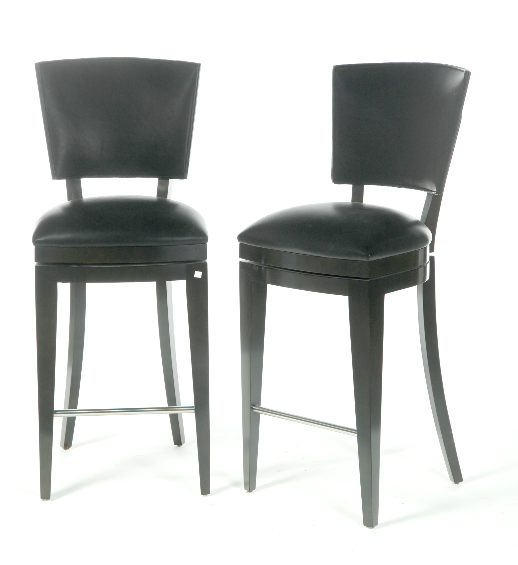 Appraisal: SET OF THREE JAKE BAR STOOLS BY BERMAN ROSETTI California