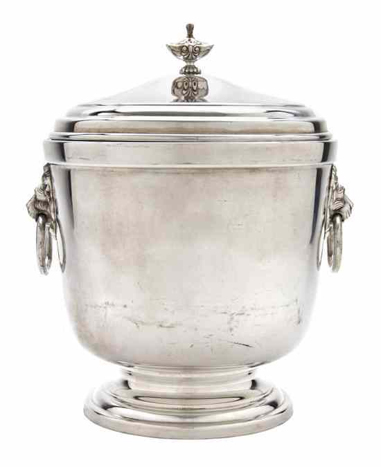 Appraisal: An American Sterling Silver Ice Bucket Frank M Whiting Co