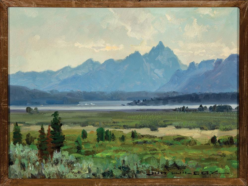 Appraisal: Jim Wilcox American Wyoming b Teton Marsh oil on masonite