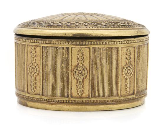 Appraisal: A Tiffany Studios Gilt Bronze Box Height inches