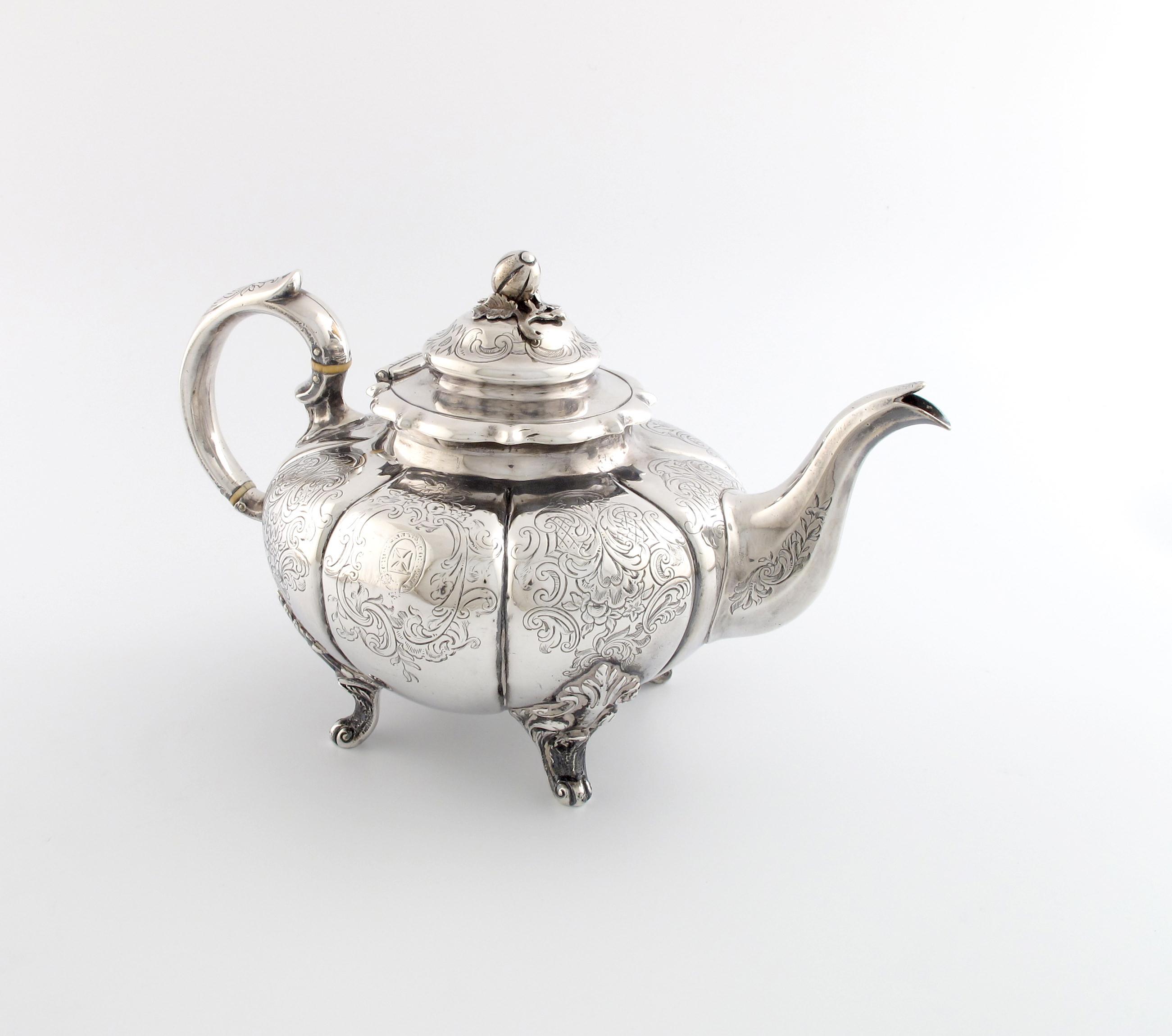 Appraisal: A Victorian silver teapot