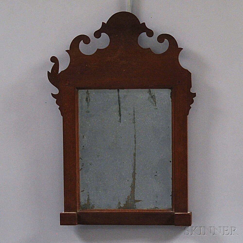 Appraisal: Transitional Federal Cherry Mirror New England late th century the