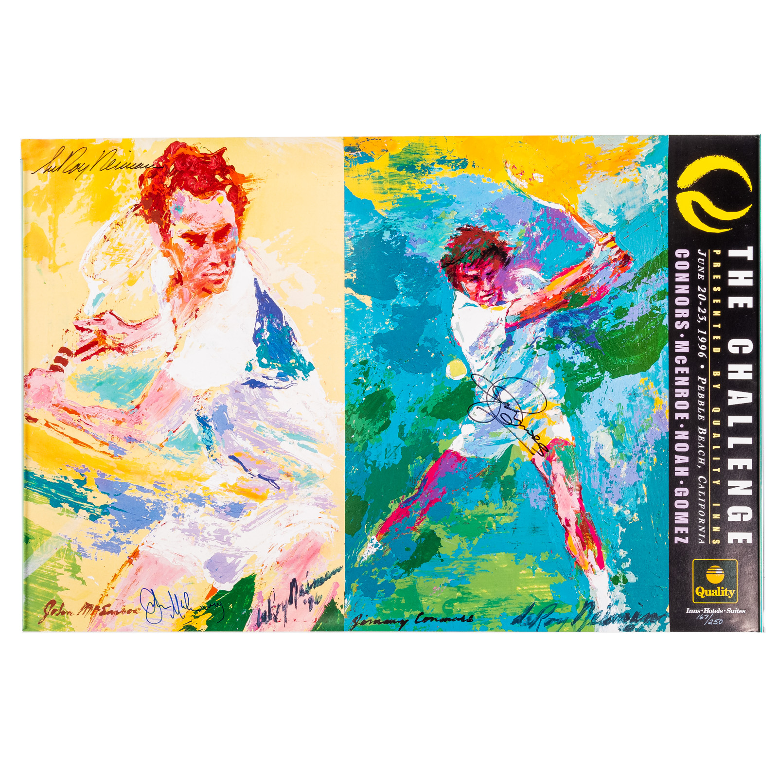 Appraisal: LEROY NEIMAN THE CHALLENGE OFFSET LITHOGRAPH American - Offset lithograph