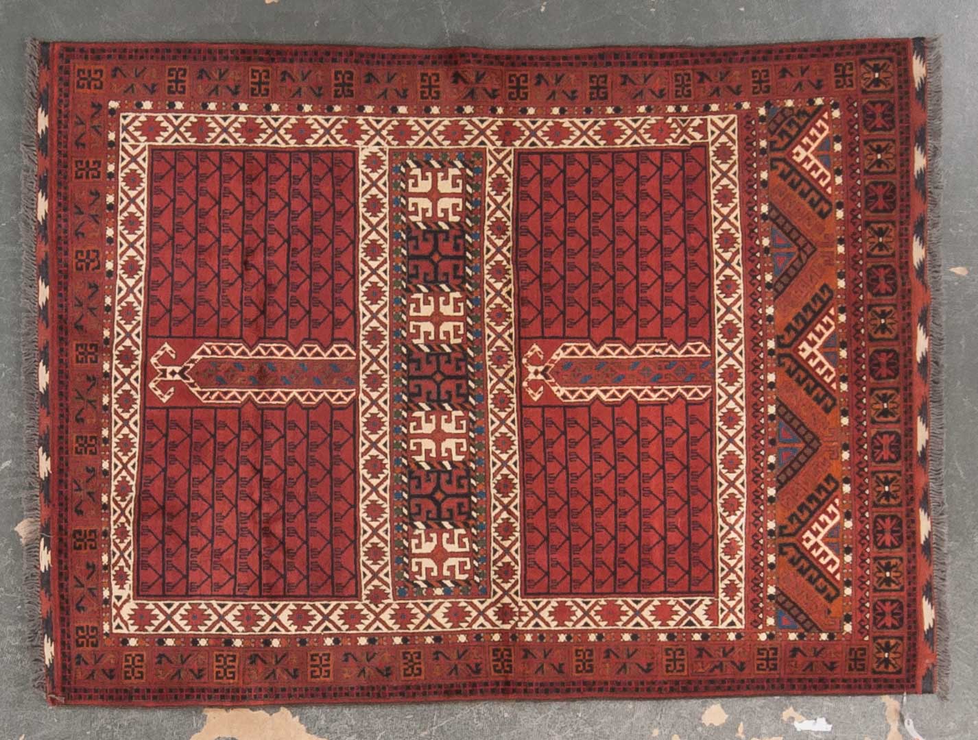 Appraisal: Afghani Hatchli rug approx x Afghanistan modern Condition Excellent condition