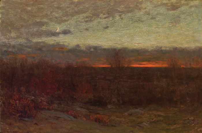 Appraisal: DWIGHT WILLIAM TRYON American - Sunset oil on panel signed