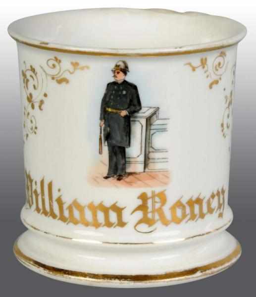 Appraisal: Policeman Occupational Shaving Mug Description Stamped O FG Royal Austria